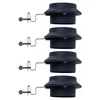 Image de Dakgootlamp solarlamp antraciet wandlamp klem buitenverlichting schuttinglamp, metaal kunststof, LED warm wit, L 16 cm, set van 4