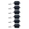 Image de Dakgootlamp solarlamp antraciet wandlamp klem buitenverlichting schuttinglamp, metaal kunststof, LED warm wit, L 16 cm, set van 6