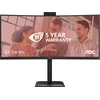 Image de AOC CU34E4CW - QHD Ultrawide Monitor - Webcam - 5 Jaar garantie - 34 inch