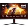 Image de AOC G4 C32G4Z computer monitor 80 cm (31.5") 1920 x 1080 Pixels Full HD LCD Zwart, Rood