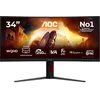 Image de AOC G4 CU34G4ZCA computer monitor 86,4 cm (34") 3440 x 1440 Pixels Wide Quad HD Zwart, Rood