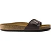 Image de Birkenstock Madrid Dames Slippers Dark Brown Regular-fit | Bruin | Imitatieleer | Maat 44 | 040391