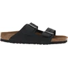 Image de Birkenstock Arizona Slippers Oiled Leder Zwart Narrow - Maat 40