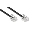 Image de RJ11 - RJ11 telefoonkabel / zwart - 10 meter