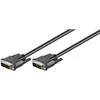 Image de Goobay DVI-D Full HD kabel Single Link 2 m, vernikkeld, 18+1 pinnen, zwart, met DVI-D Single-Link-aansluitingen aan beide uiteinden