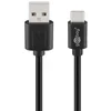 Image de Goobay USB-C - USB-A kabel | USB2.0 | QC 18W | zwart | 1 meter