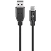 Image de Goobay USB-C - USB-A kabel | USB2.0 | QC 18W | zwart | 3 meter