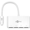 Image de Goobay 4-poorts USB-C multiport-adapter, voegt aan een USB-C-poort vier USB-A-poorten toe (USB 3.2), wit