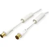 Image de VALUE Antennekabel M/F, wit, 2,5 m