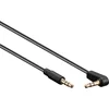 Image de 3,5mm Jack stereo audio slim kabel - haaks / zwart - 1,5 meter
