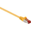 Image de S/FTP CAT6 Gigabit netwerkkabel / geel - LSZH - 0,50 meter