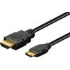 Image de Goobay 3 m HDMI naar mini-HDMI kabel, 8K bij 60 Hz, 4K bij 120 Hz, 48 Gbit/s, zwart, met HDR en HDCP 2.2-ondersteuning