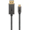Image de Goobay USB-C - DisplayPort 4K 60Hz kabel | aluminium/nylon | 2 meter