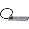 Image de Goobay USB hub (USB-C) | 3x USB-A + 1x USB-C | USB3.0 5 Gbps | aluminium | 0,10 meter