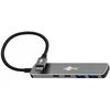 Image de Goobay USB hub (USB-C) | 2x USB-A + 2x USB-C | USB3.0 5 Gbps | aluminium | 0,10 meter