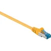 Image de S/FTP CAT6a 10 Gigabit netwerkkabel / geel - LSZH - 3 meter