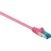 Image de S/FTP CAT6a 10 Gigabit netwerkkabel / roze - LSZH - 7,5 meter