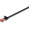 Image de U/FTP CAT6 Gigabit platte netwerkkabel / zwart - 7,5 meter