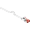 Image de Goobay - U/FTP platte netwerkkabel CAT6 - Wit - 2 meter