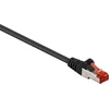 Image de Goobay CAT 6 netwerkkabel 1,5 m zwart, S/FTP met kopergeleider en LSZH-mantel, RJ45-connectoren met knikbeveiliging
