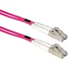 Image de LC Duplex Optical Fiber Patch kabel - Multi Mode OM4 - paars / LSZH - 7 meter