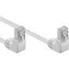 Image de Goobay CAT 5e Patch Cable 2x 90° Angled, F/UTP, white 0.5 m