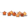 Image de Himalayazoutkristallen Stervorm Verlichting - Fire Stone - Lichtsnoer Op batterij - 8 stuks - Sfeerverlichting - Ledverlichting - Woonaccessoires - Oranje