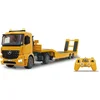 Image de 1:20 Jamara 405107 RC Vrachtwagen Mercedes-Benz Arocs met Platte Trailer RC Model Kant en Klaar