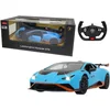 Image de Jamara RC voertuig Auto - 402100 RC Auto - Lamborghini Huracán STO - Blauw - Handmatige Deuren - 2,4 GHz RC Model Kant en Klaar - 1:14 Bestuurbare Auto