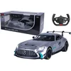 Image de Jamara RC voertuig Auto - 402241 RC Auto - Mercedes-AMG GT2 met Handmatig Te Openen Deuren - Zilver - 2,4GHz RC Model Kant en Klaar - 1:14 Bestuurbare Auto