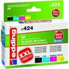Image de Edding EDD-424 inktcartridge Zwart, Cyaan, Magenta, Geel