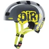 Image de uvex Kid 3 Fietshelm Kind Dirtbike Grey/Lime - Unisex - maat 51-55