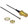 Image de MHF 4 (v) - RP-SMA (v) kabel - Micro Coax (0,81 mm) - 50 Ohm / zwart - 0,10 meter