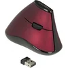 Image de DeLOCK ergonomische draadloze USB muis met 5 knoppen - 1000 DPI / zwart/rood