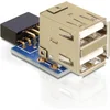 Image de Delock - USB Pin Header Buchse - 2 x USB 2.0 Buchse - oben