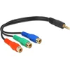 Image de LED TV 3,5mm Jack 4-polig - Component adapter compatibel met Samsung BN39-01154C en LG - 0,15 meter