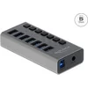 Image de DeLOCK USB hub met 7 poorten en aan/uit schakelaars - USB3.0 - externe 12V voeding / grijs - 1 meter