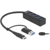 Image de Delock 4 Port USB 5 Gbps Hub with USB Type-C  or USB Type-A connector