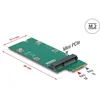Image de Delock Adapter M.2 Key B+M to Mini PCIe slot (PCIe / USB)