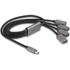 Image de Delock 4 Port USB 2.0 Cable Hub with USB Type-C  connector 60 cm