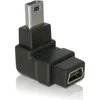 Image de USB Mini B naar USB Mini B haakse adapter / zwart
