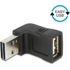 Image de Delock Easy-USB-A naar USB-A adapter / haaks naar boven/beneden - USB2.0 / zwart