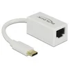 Image de USB-C naar RJ45 Gigabit Ethernet LAN adapter / compact - USB3.0 - CAT6 / wit - 0,10 meter