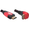 Image de Delock - 1.4 High Speed HDMI kabel - eenzijdig haaks - 1 m - Zwart/Rood