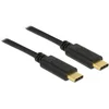Image de Premium USB-C naar USB-C kabel met E-Marker chip - USB2.0 - tot 20V/5A / zwart - 1 meter