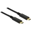 Image de Premium USB-C naar USB-C kabel met E-Marker chip - USB2.0 - tot 20V/5A / zwart - 2 meter