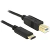 Image de Delock 83330 USB-kabel USB 2.0 USB-B stekker, USB-C stekker 2.00 m Zwart