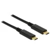 Image de Premium USB-C naar USB-C kabel met E-Marker chip - USB3.0 - PD tot 20V/3A - video tot 8K 30Hz / zwart - 2 meter