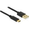 Image de USB-C naar USB-A snellaadkabel - USB2.0 - tot 3A / zwart - 4 meter
