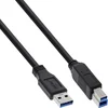 Image de USB-A naar USB-B kabel - USB3.0 - tot 2A / zwart - 1,5 meter